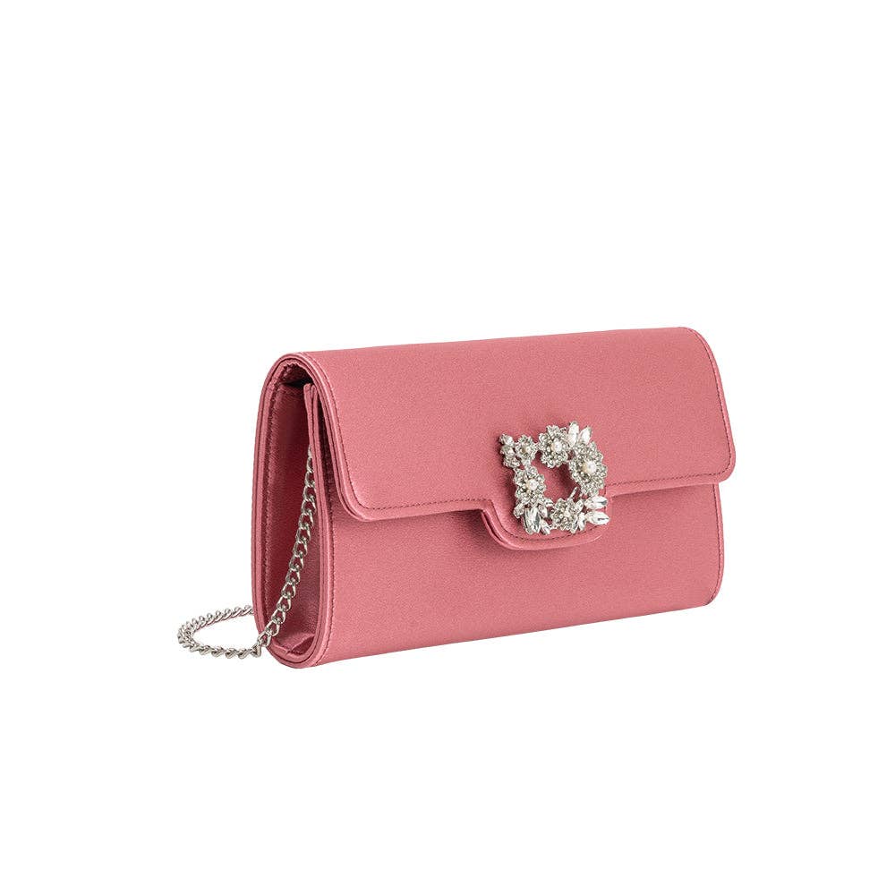 Elodie Rose Satin Crossbody Bag