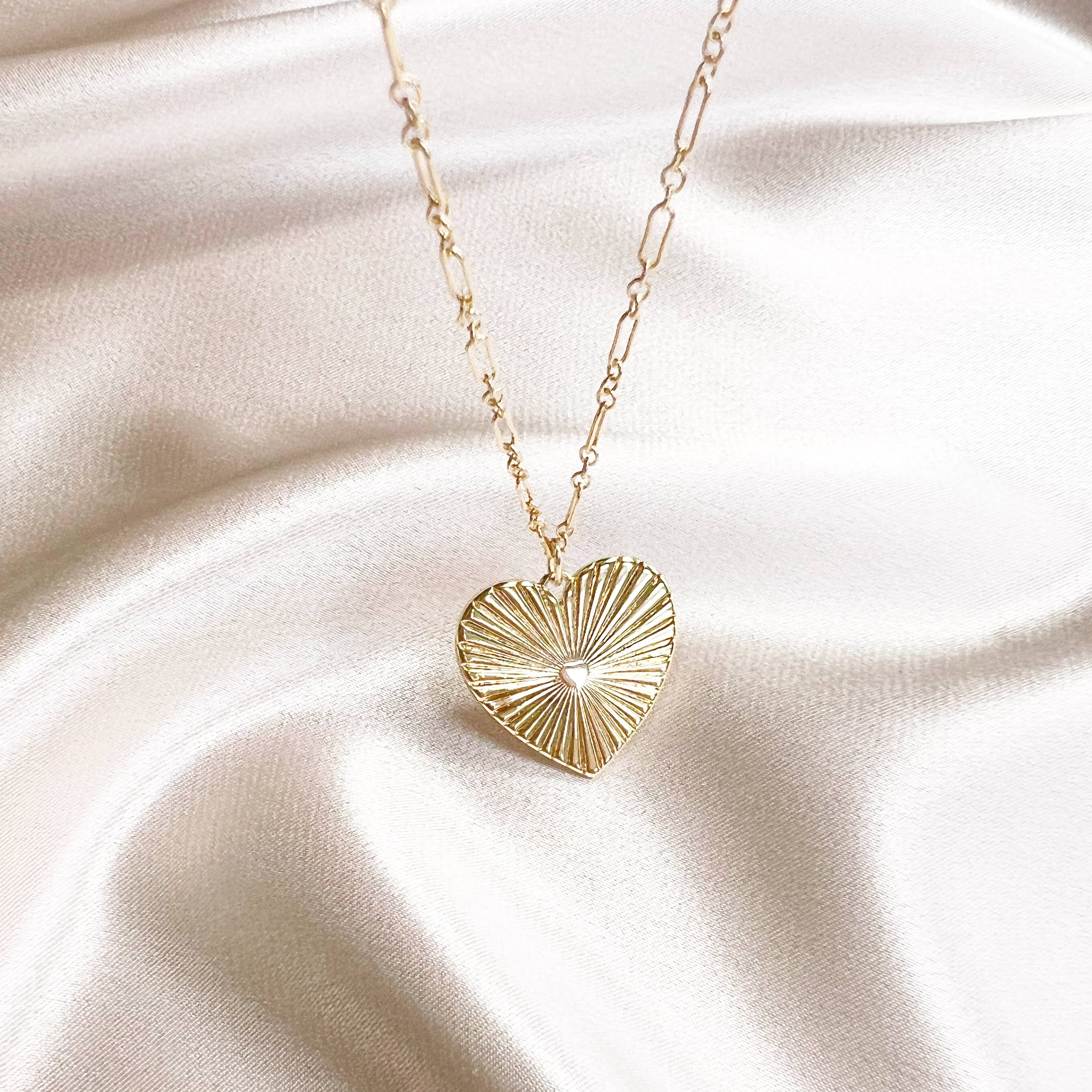 Soulmate Heart Love Necklace Gold Filled