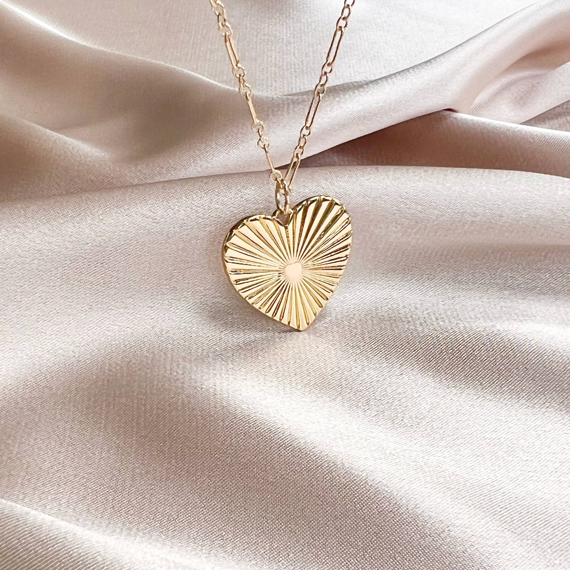 Soulmate Heart Love Necklace Gold Filled