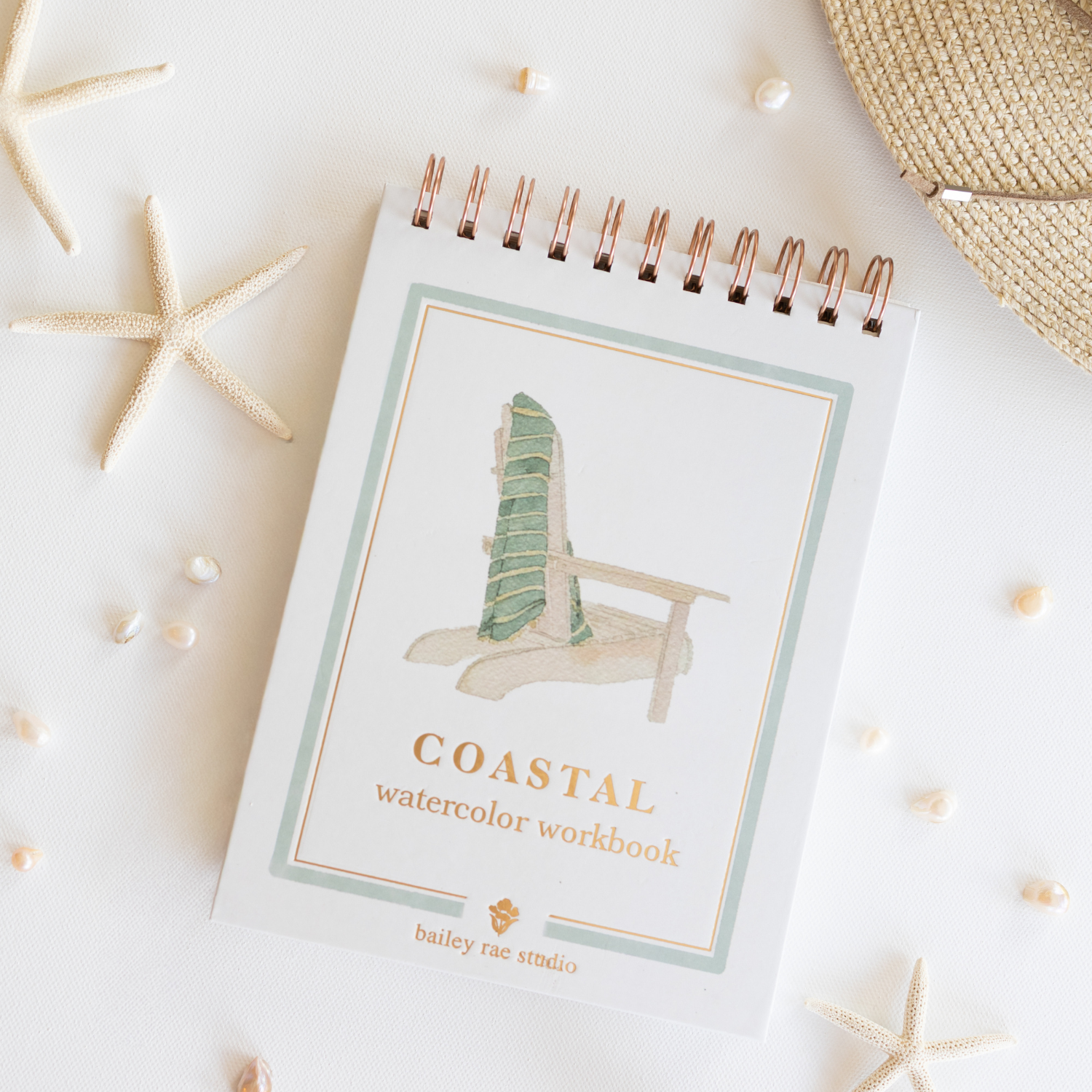 Coastal watercolor workbook