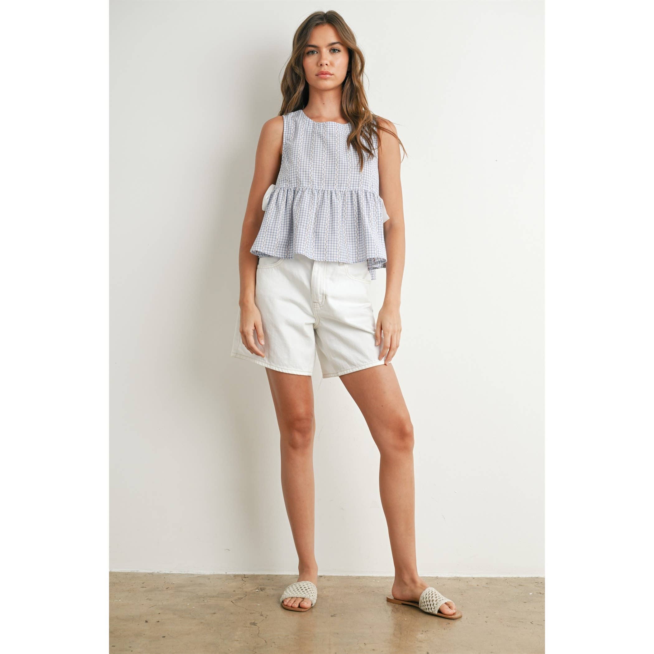 Sky Meadow Peplum Top