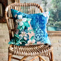Velvet Brights Floral Pillow