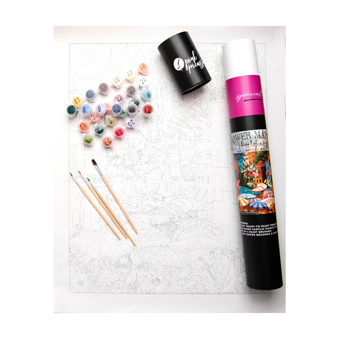 Flower Market: Portofino Paint By Number