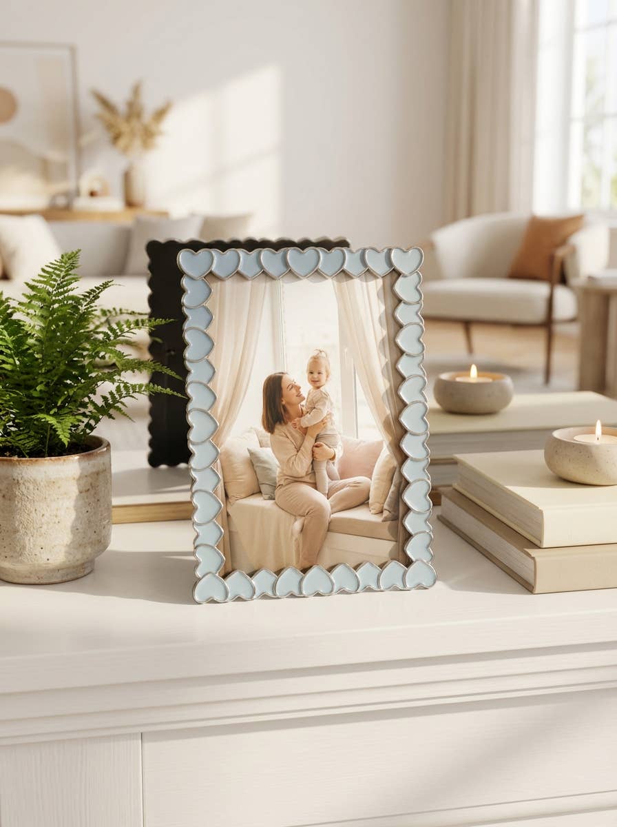 4x6 Heart Zinc Alloy Frame