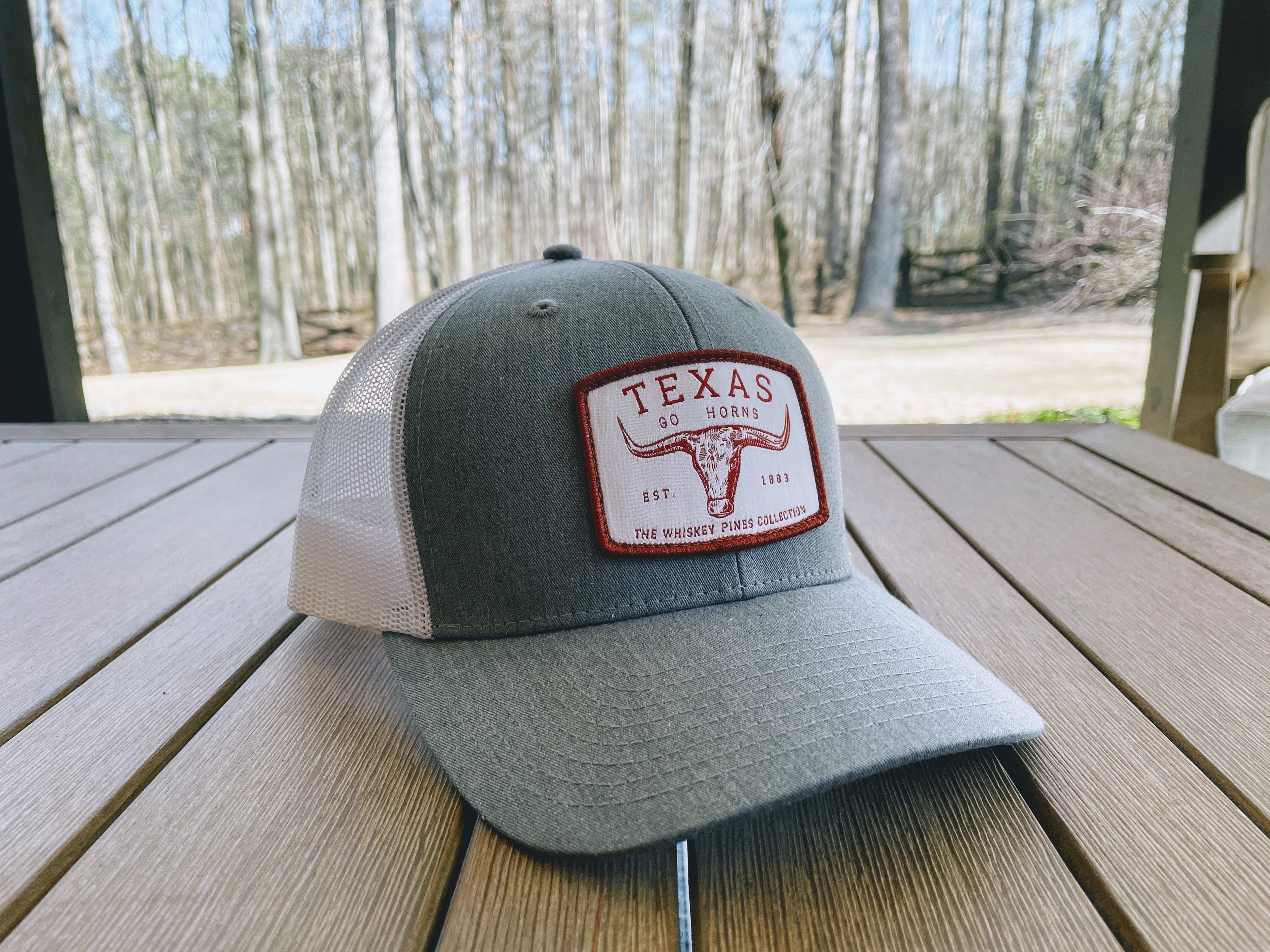 Grey & White Texas Trucker Hat