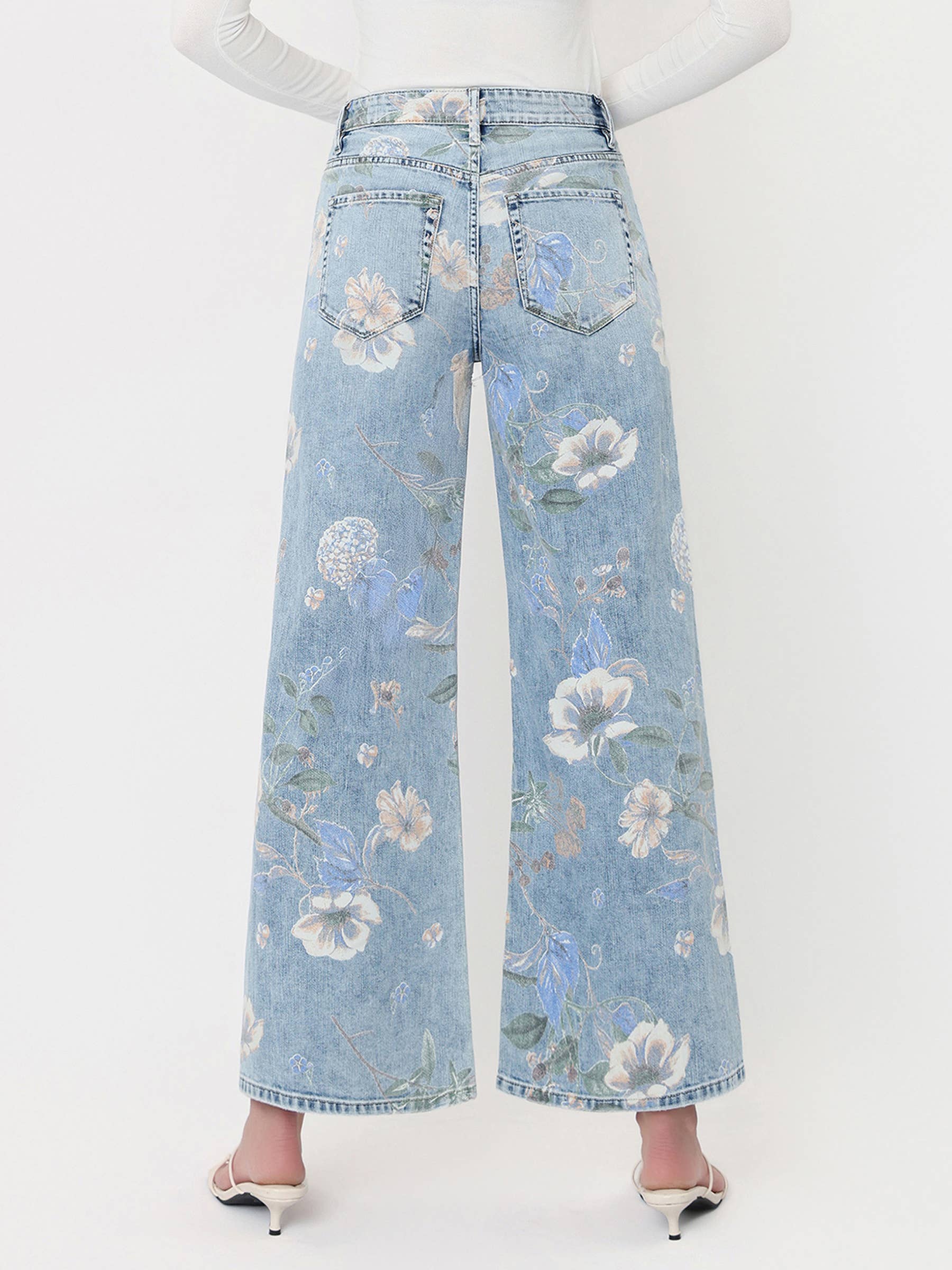 Super High Rise Floral Extreme Vintage Flare