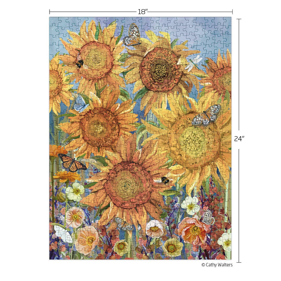 Sunflowers 500 Piece Puzzle Gift for Nature Lover