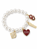 Oklahoma Pearl Charm Bracelet