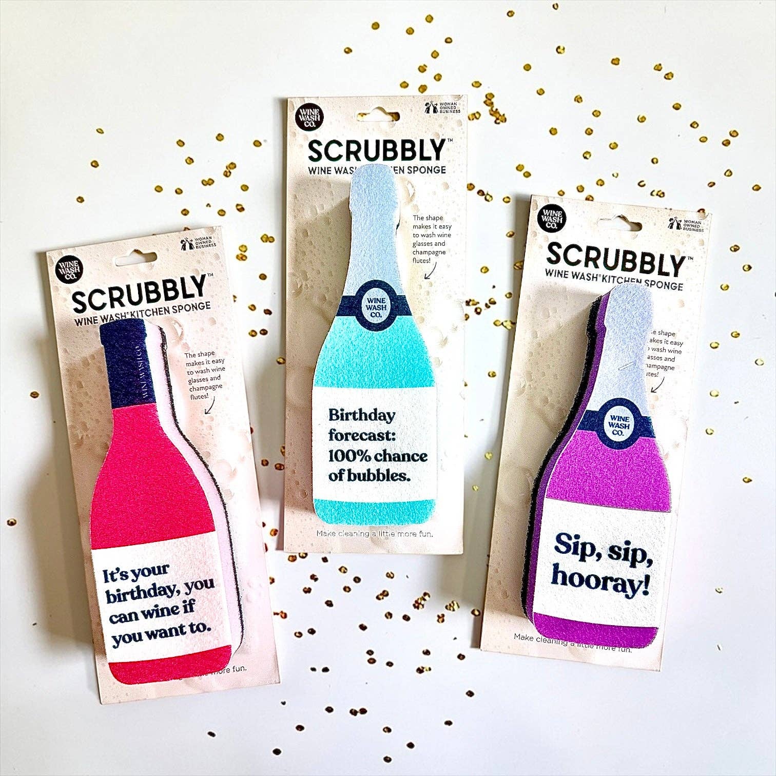 Scrubbly™ Sponge - Sip Sip Hooray