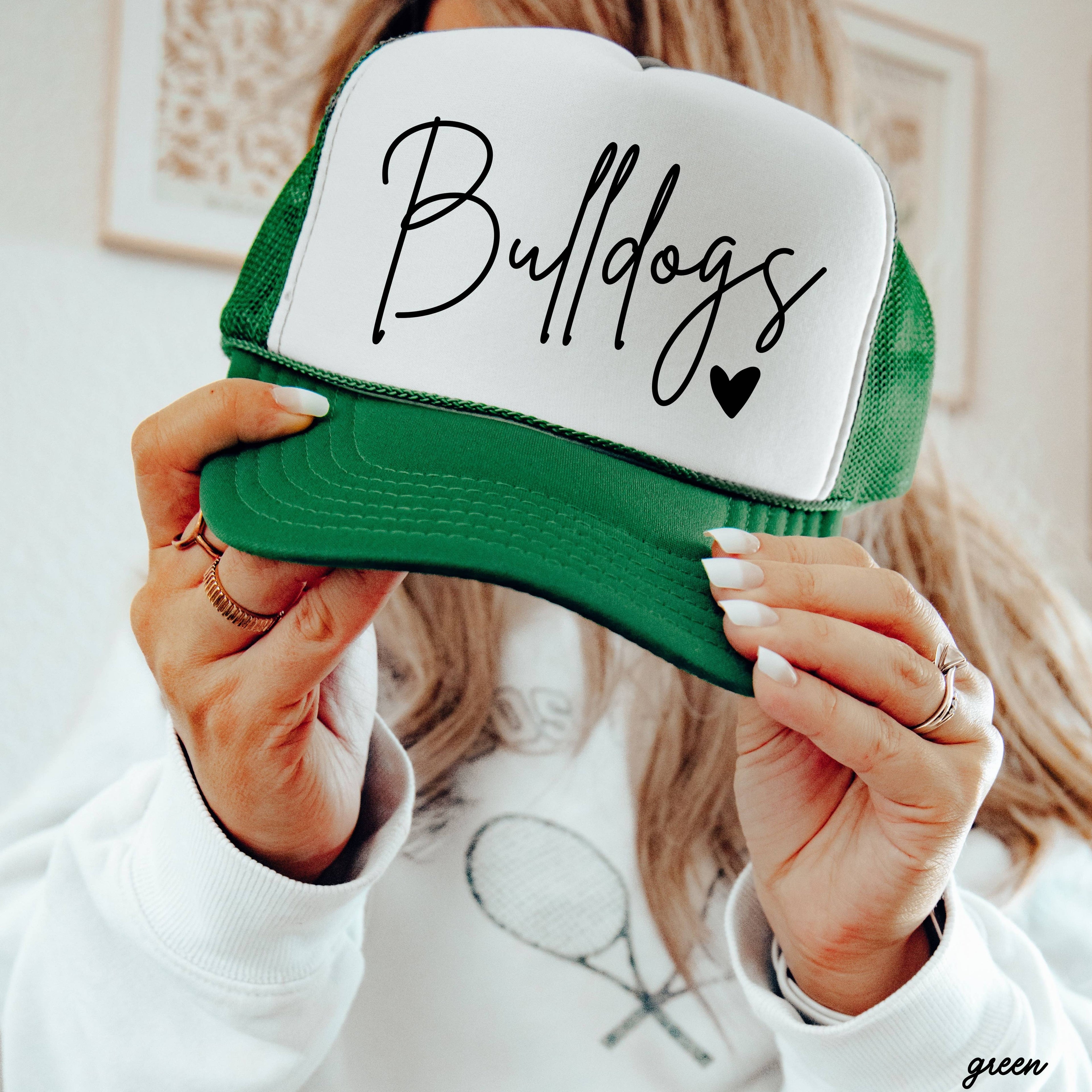 Mascot Cursive Font Trucker Hat
