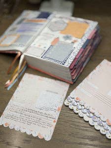 Christian Bible Journaling Tip-In Notepad For Women - Peachy Blue