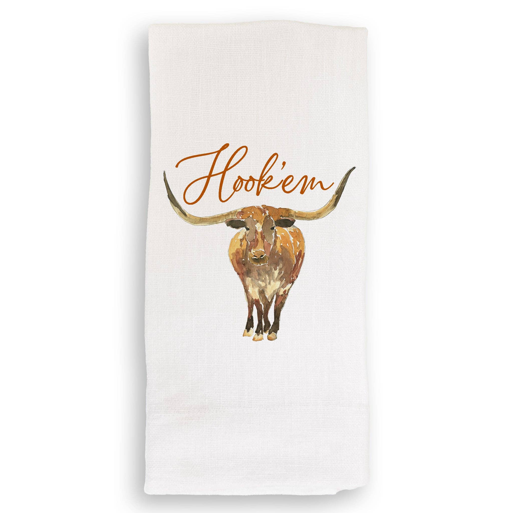 Tea Towel - Longhorns Hook Em