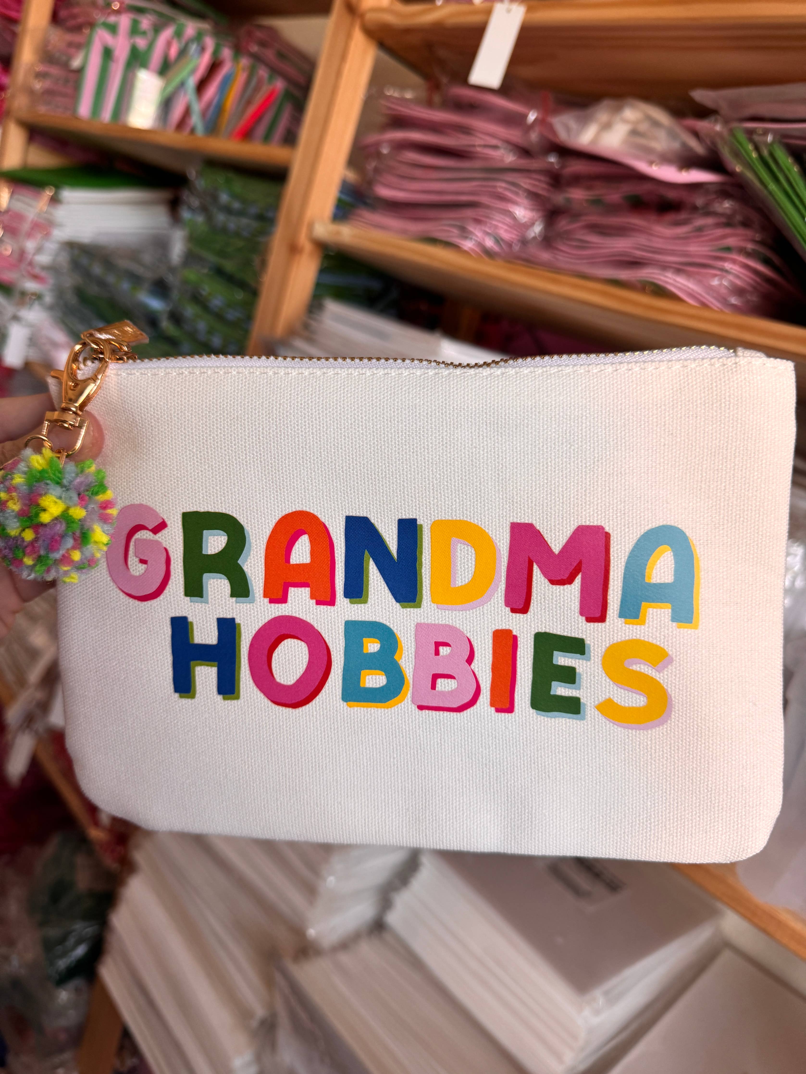 Needlepoint Bag Grandma Hobbies Stripe Cross stitch project