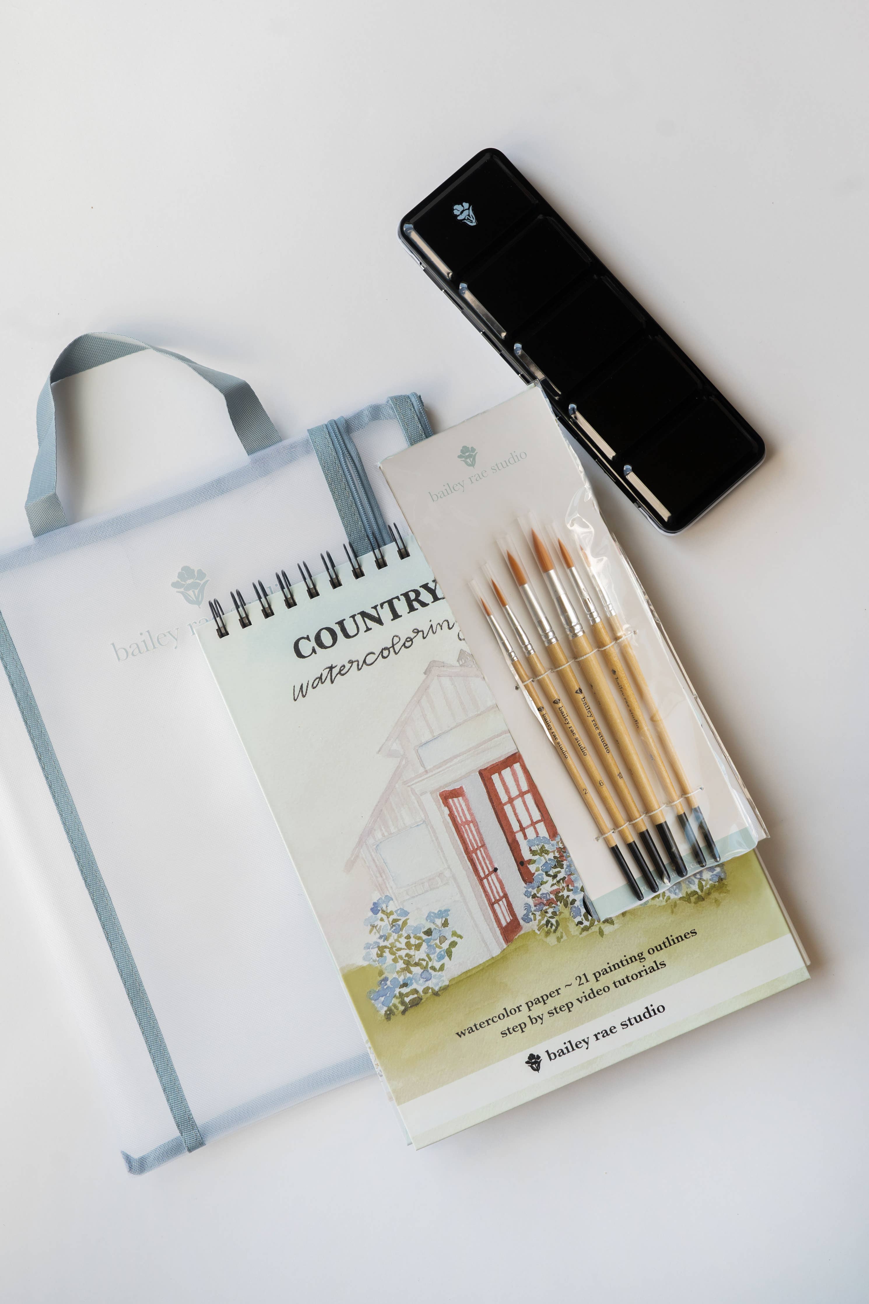 Country Life Watercoloring Book