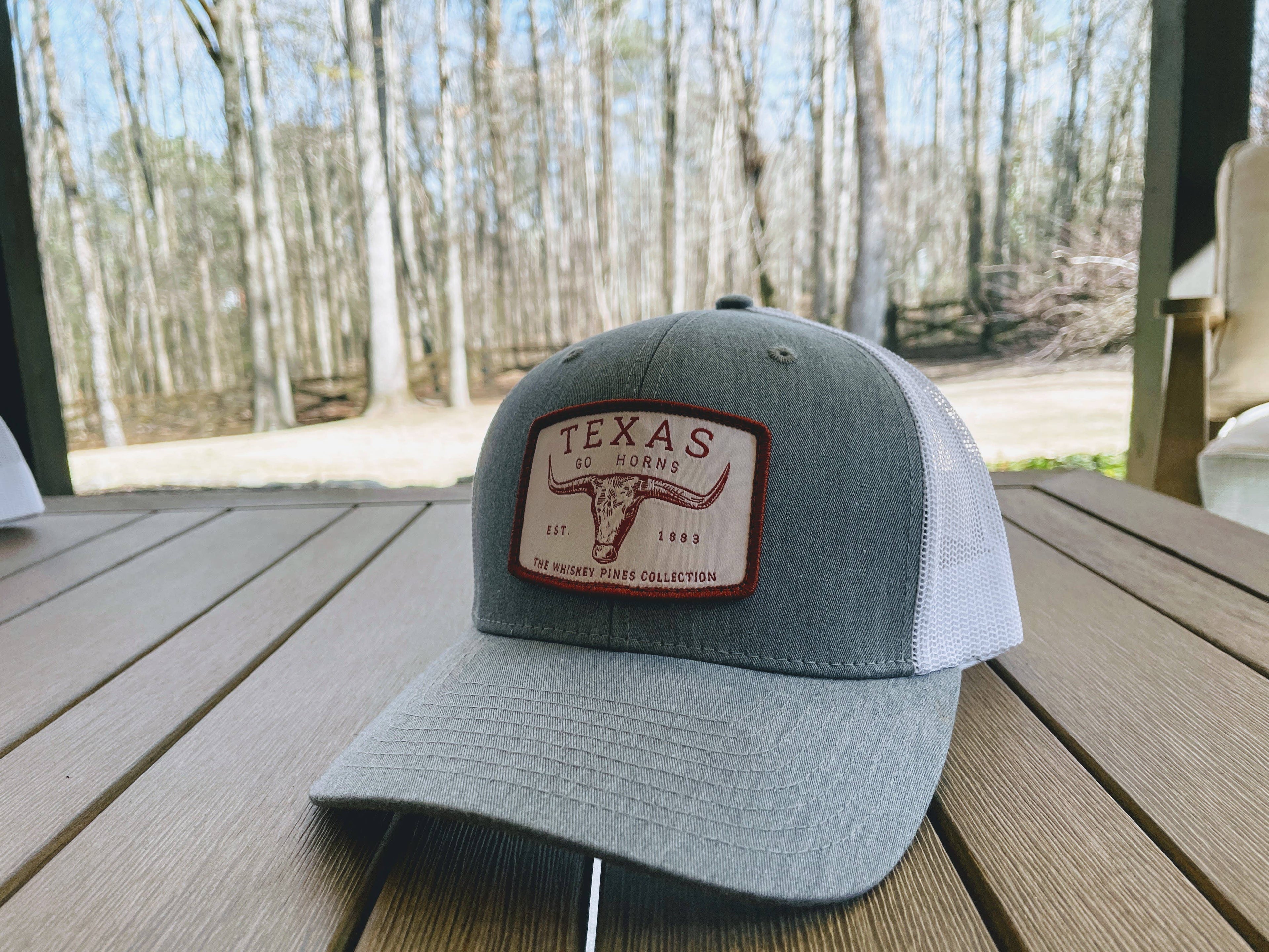 Grey & White Texas Trucker Hat