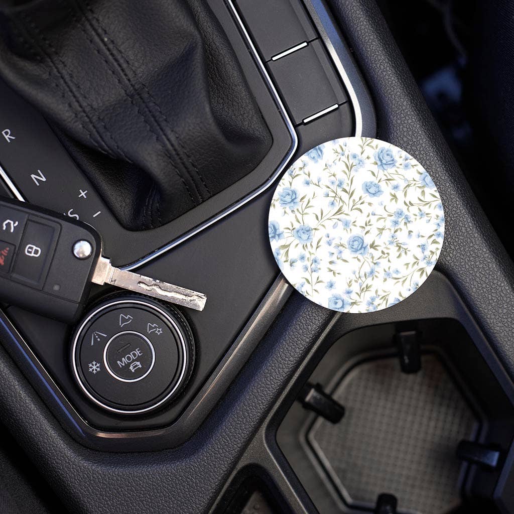 Floral Pattern Chinoiserie Car Coaster