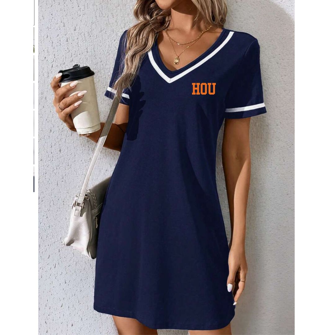 Houston Astros V-Neck Game Day Dress