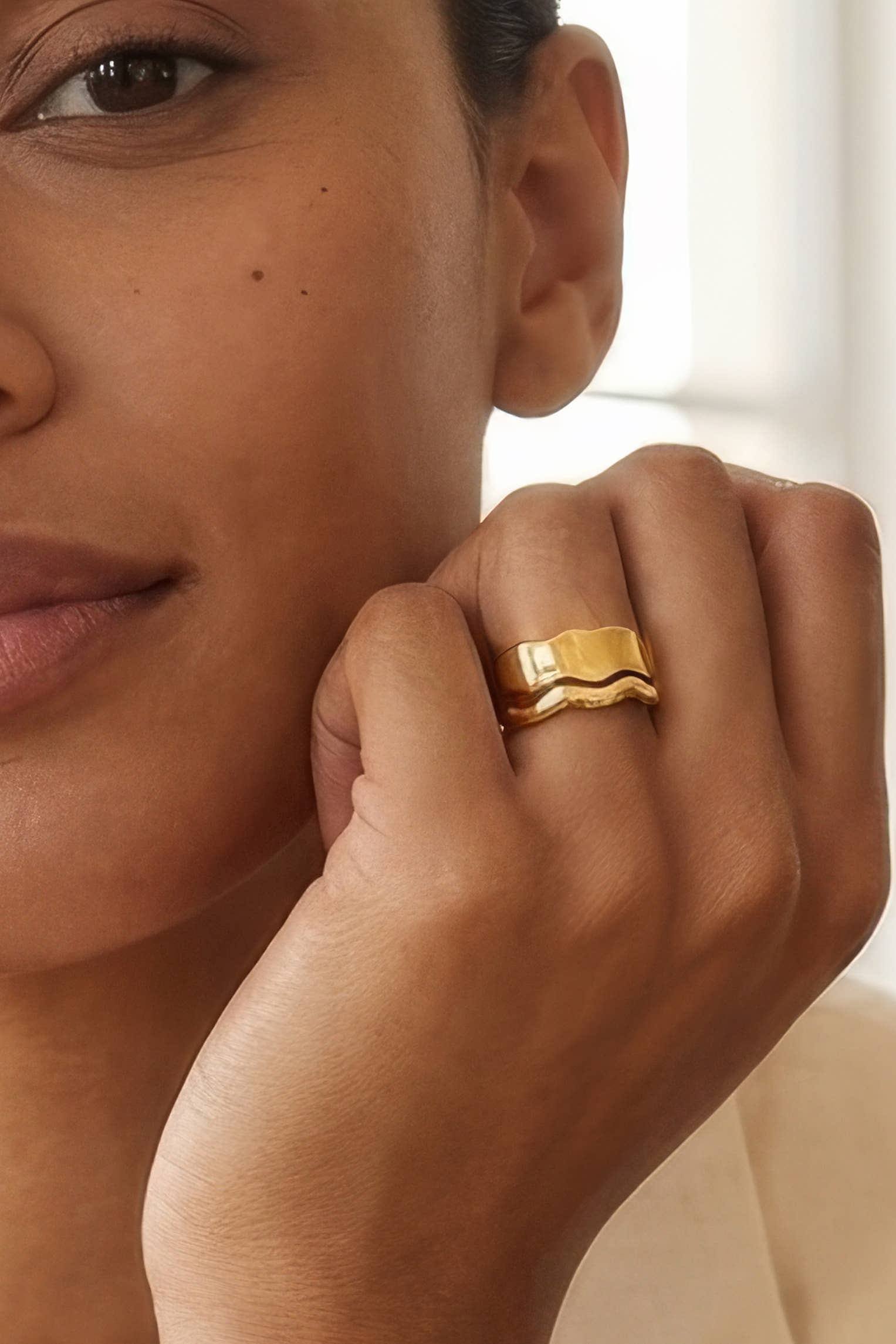 Vibes Stacking Rings - 18K Gold Plated