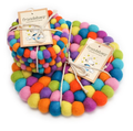 Shiny Happy Eco Coasters and Trivets - Rainbow
