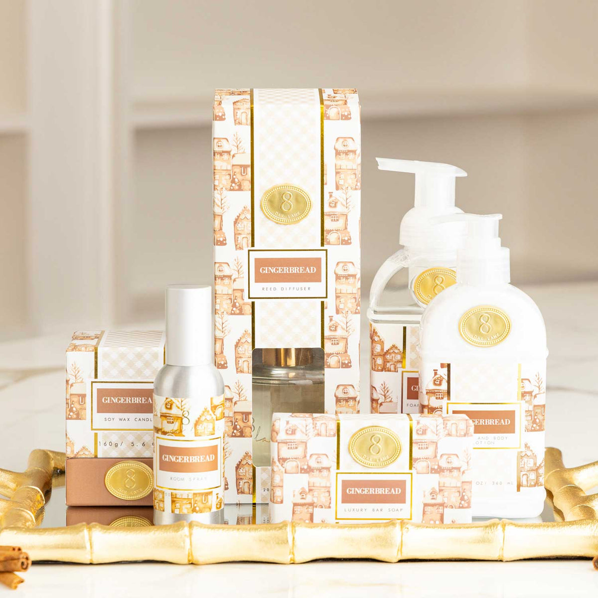 Gingerbread Reed Diffuser, 6.7oz Home Fragrance