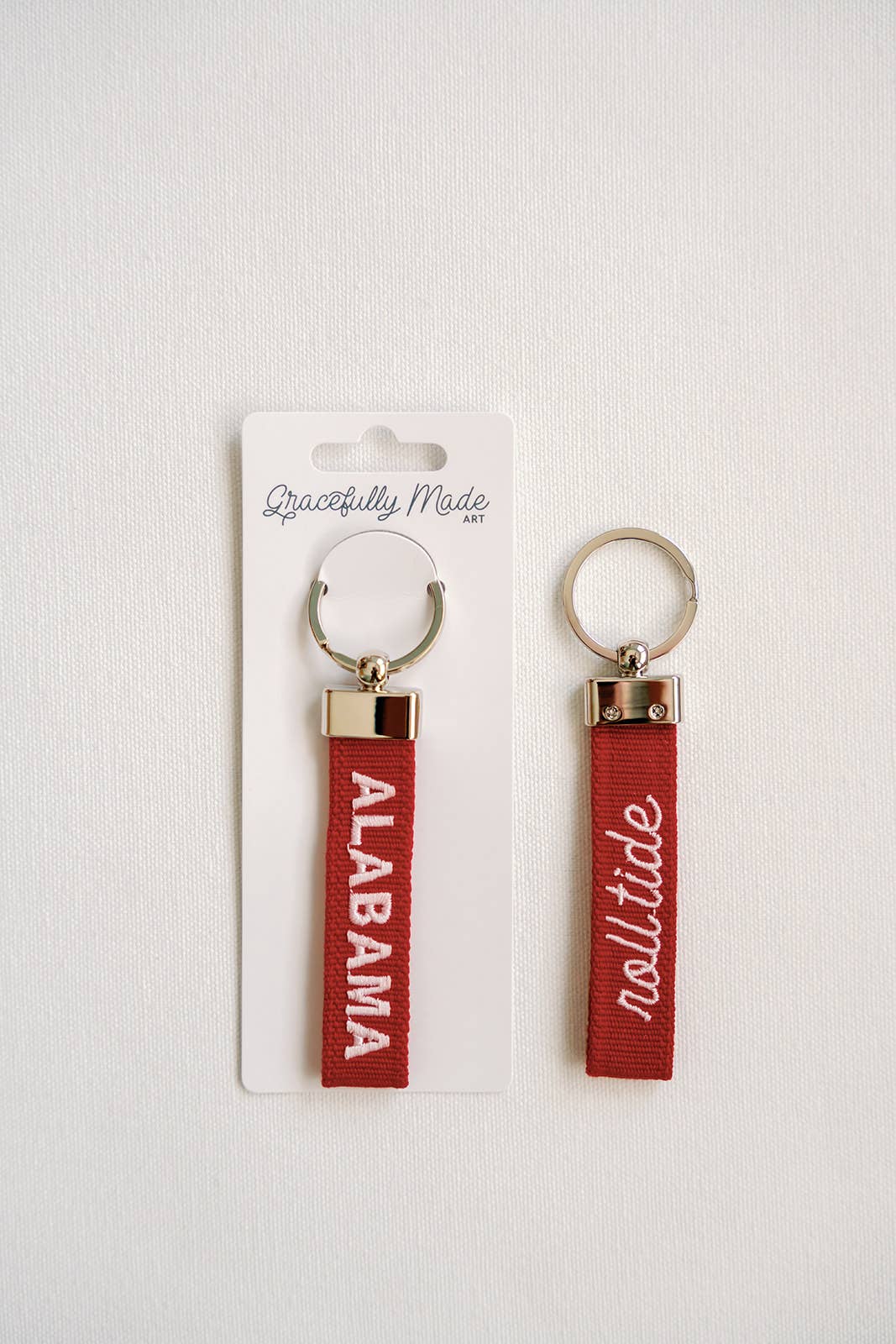 Alabama - Roll Tide Embroidered Keychain