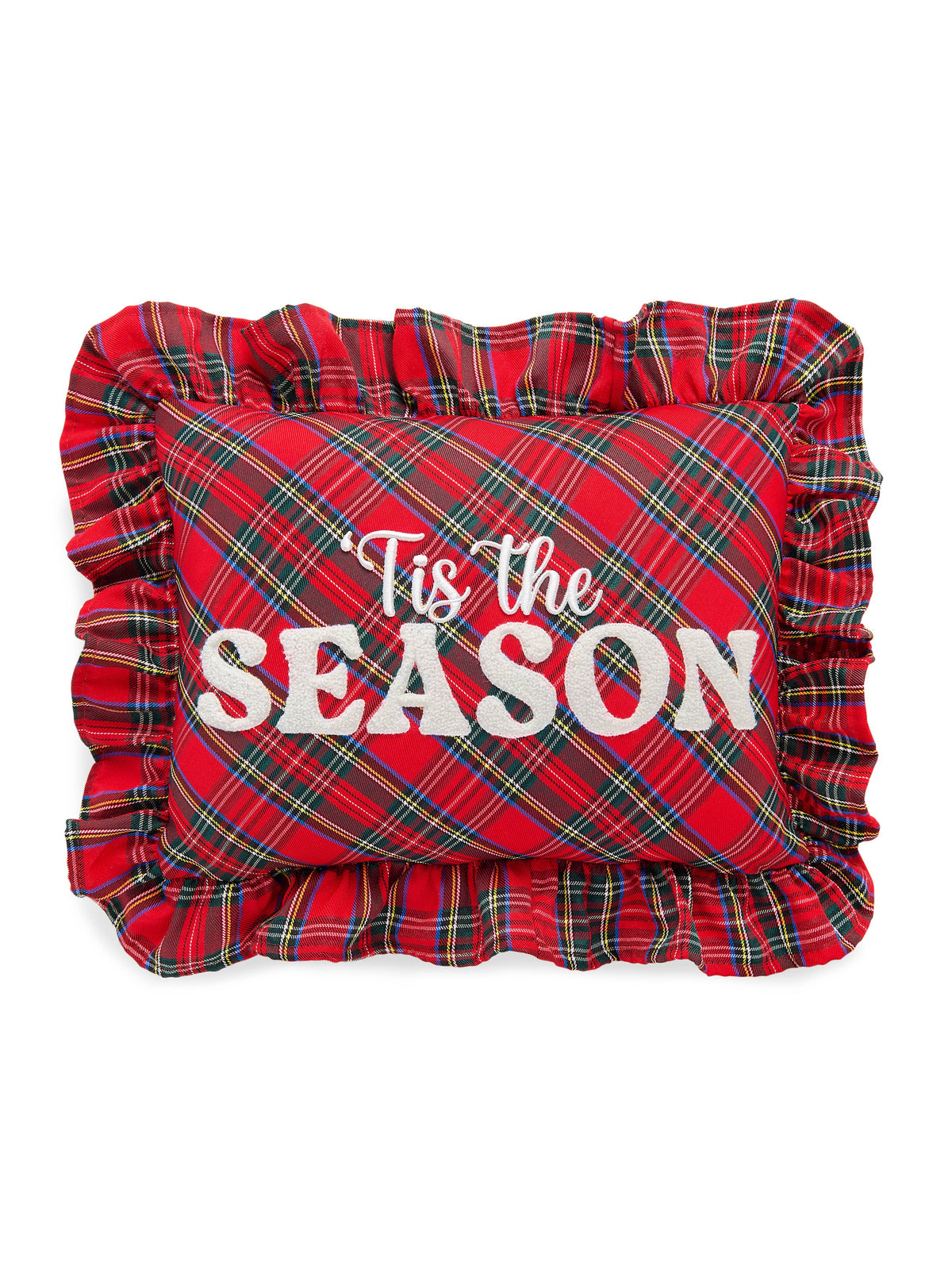 Tis The Season Plaid Pillow