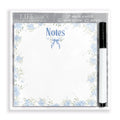 Chinoiserie Notes Dry Erase Glass Tile