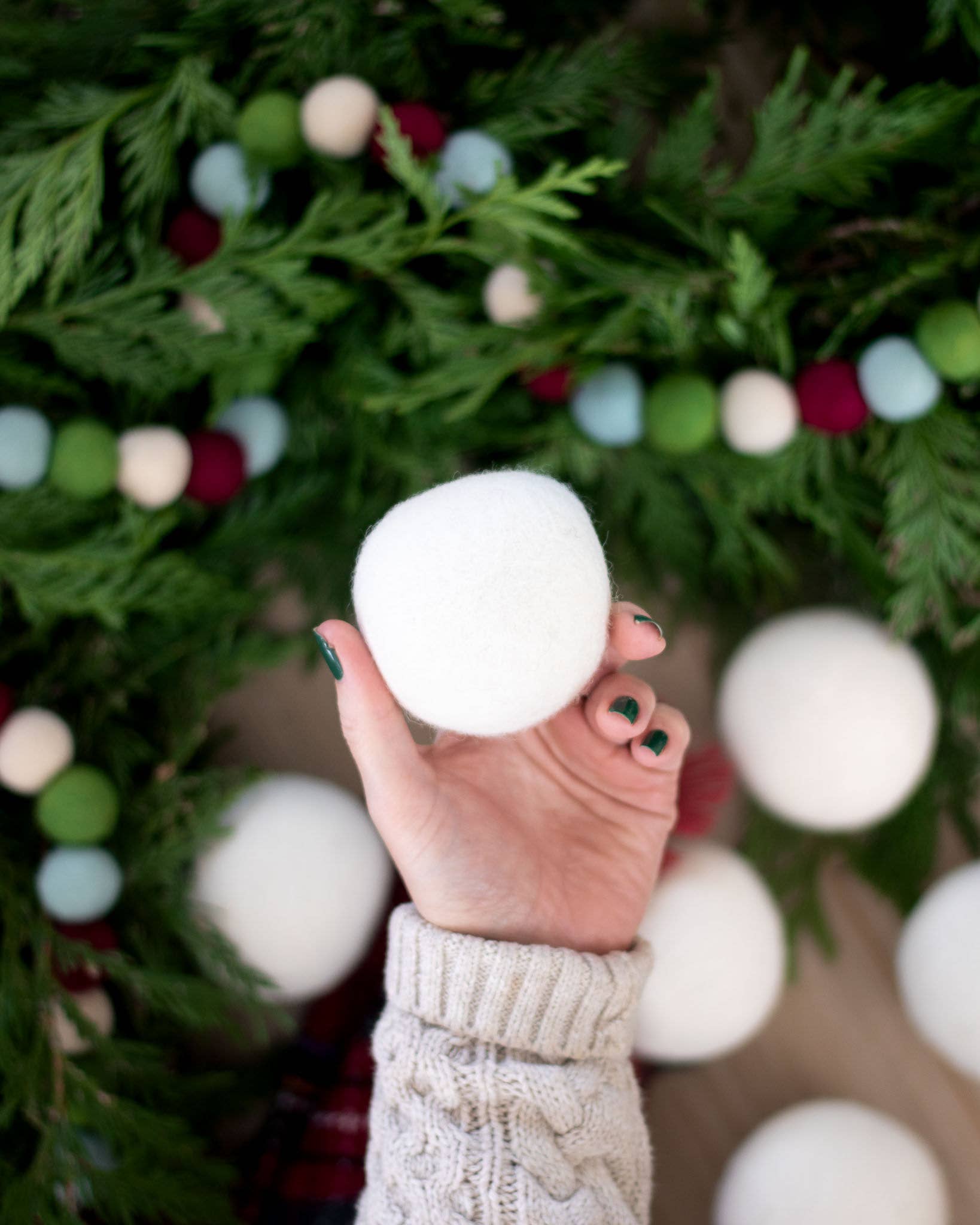 White Trio Eco Wool Dryer Balls
