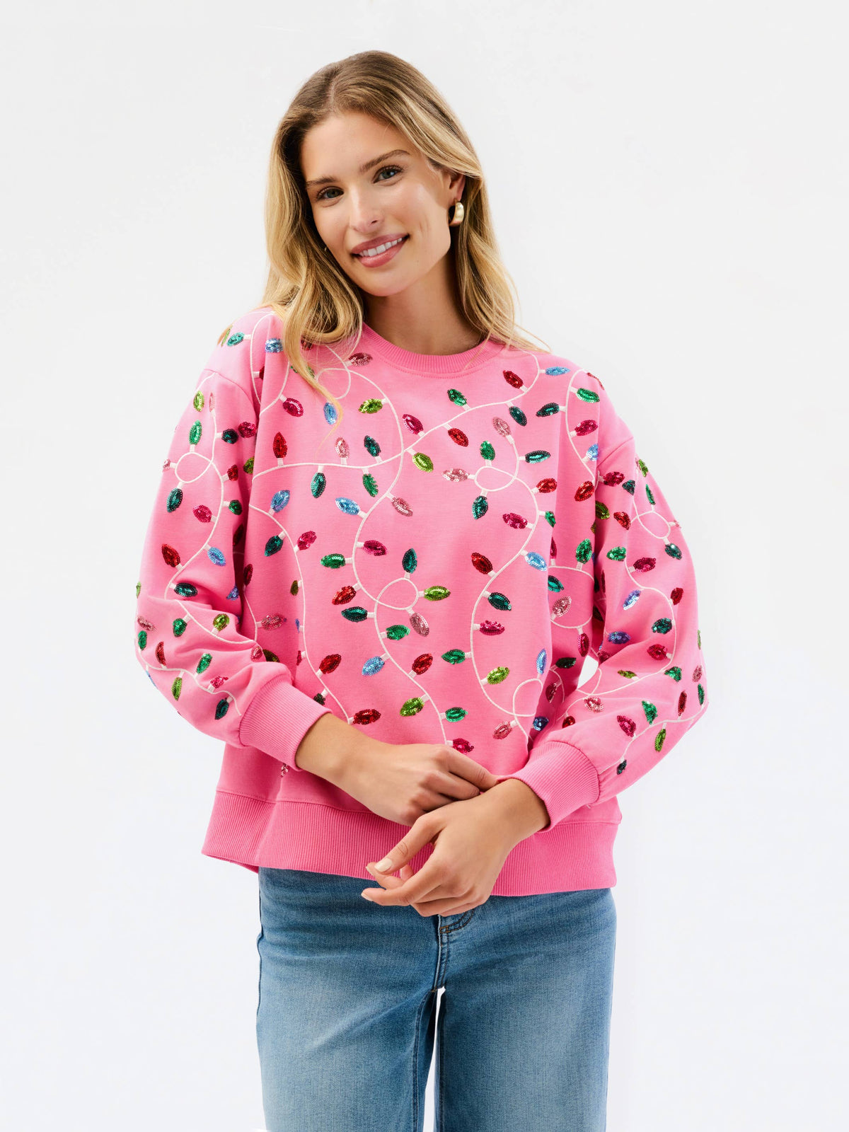 Sarah Sweatshirt | Pink Lights