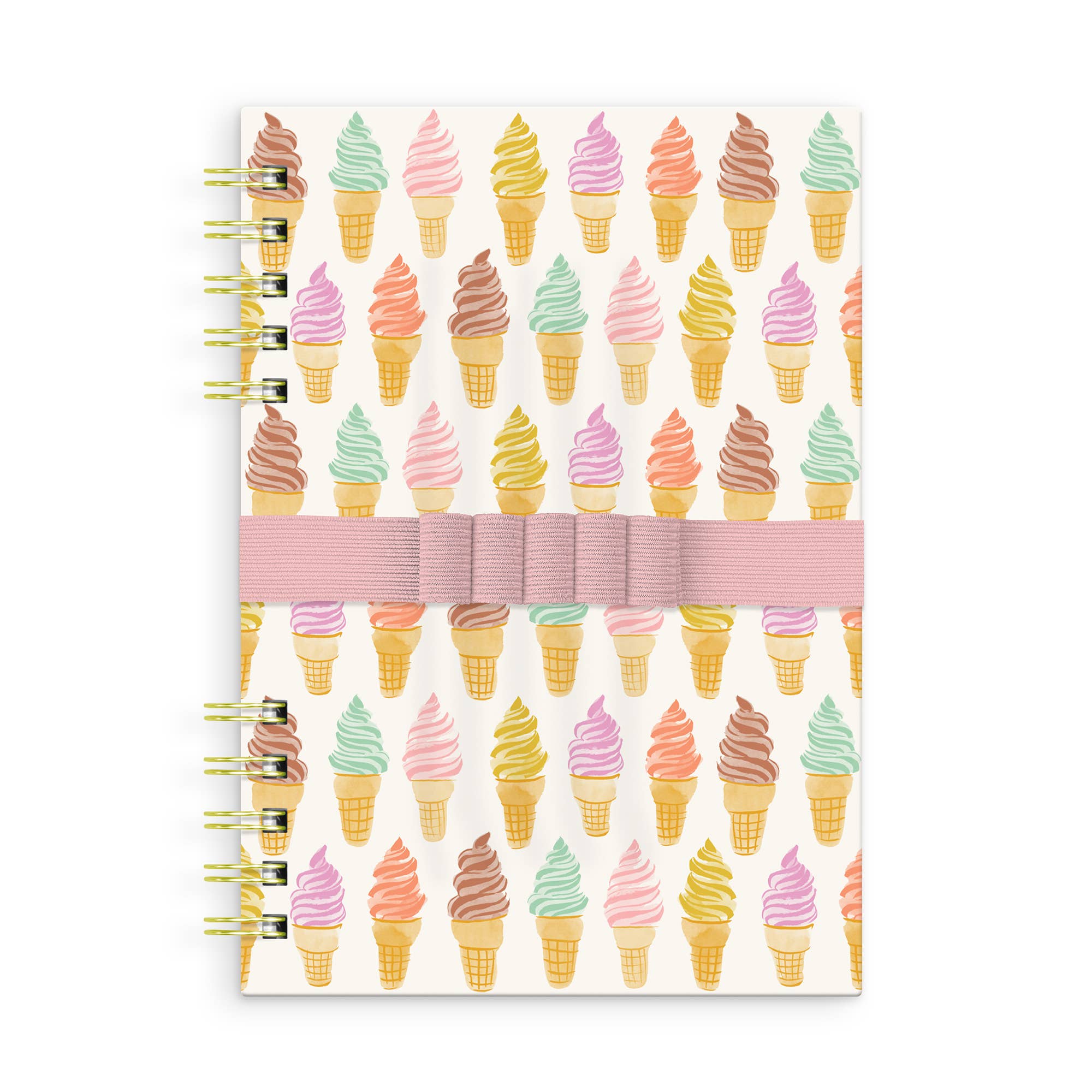 Cool & Creamy Harper Split-Spiral Notebook & Pen Set