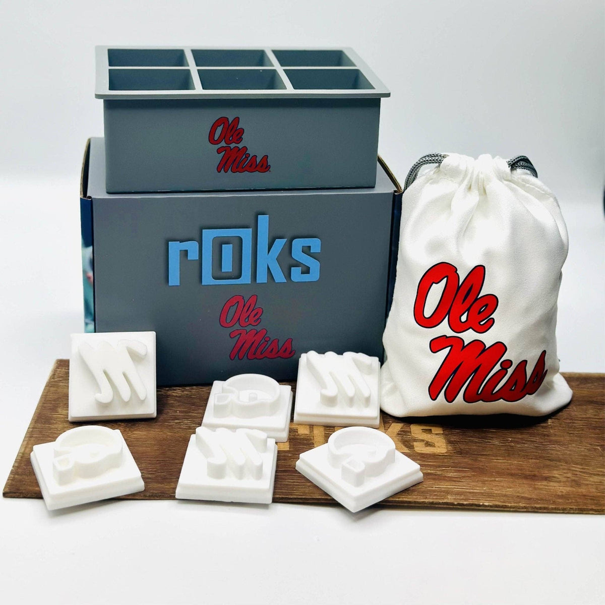 Ole Miss Custom Cocktail Ice Tray - Bundle