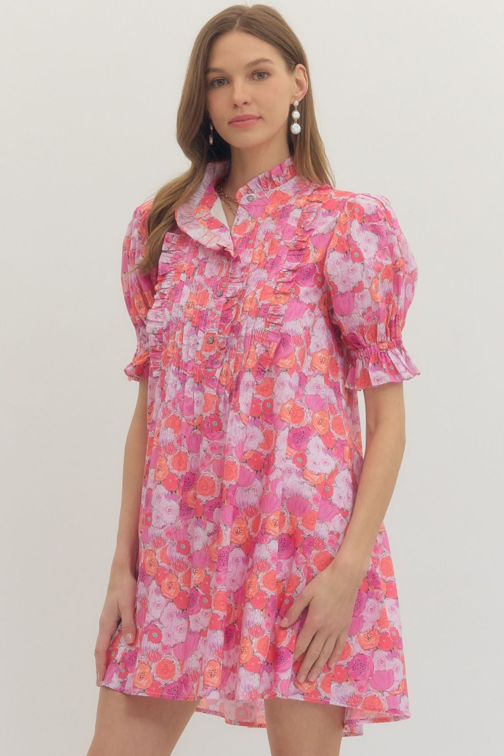 entro Flowy Floral Dress