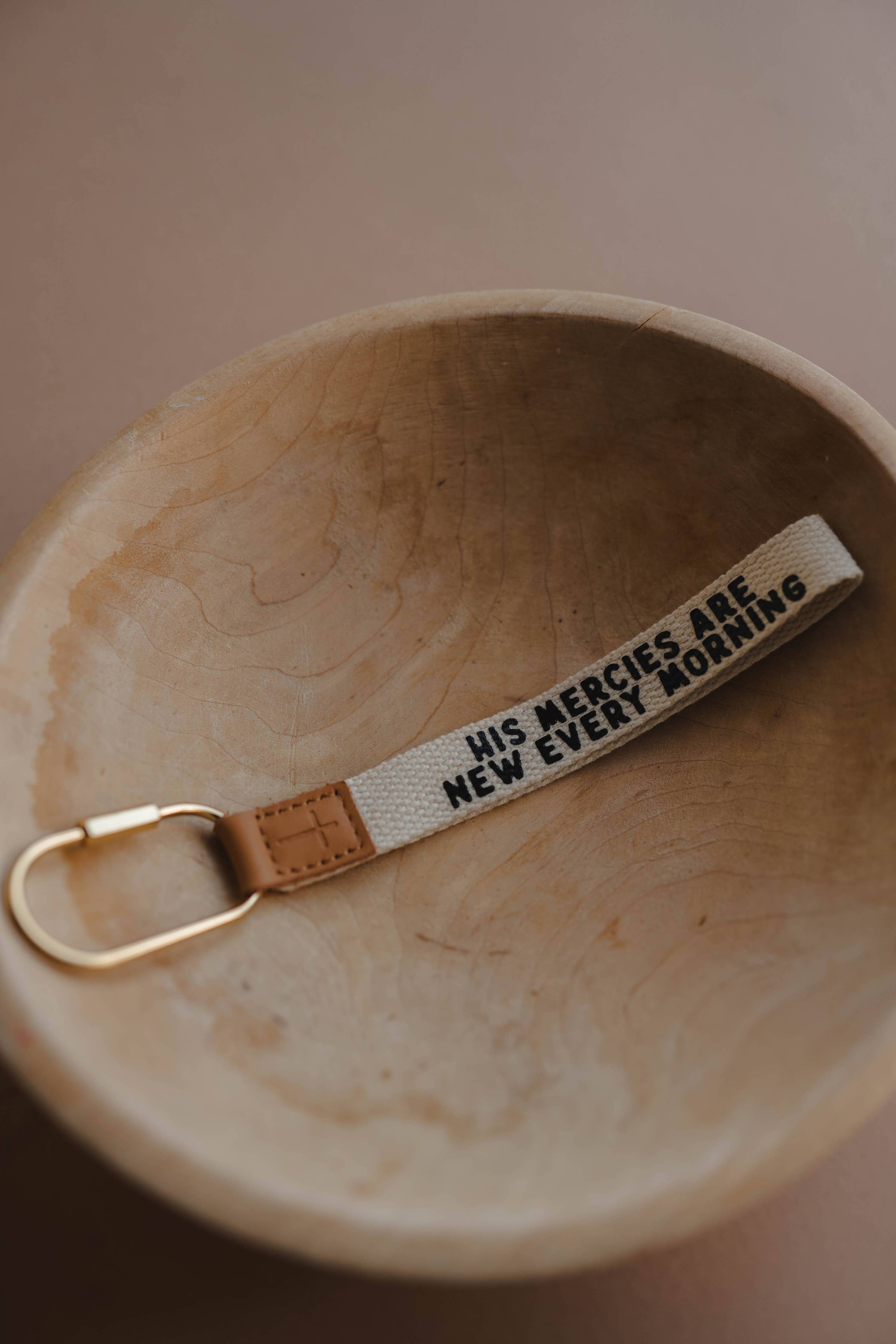 New Mercies Wristlet Keychain