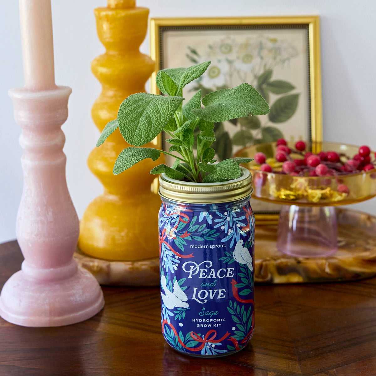 Holiday Herb Garden Jar