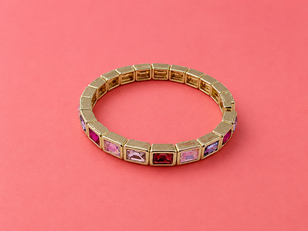 Enamel Stretch Bracelet - Assorted Styles - Love