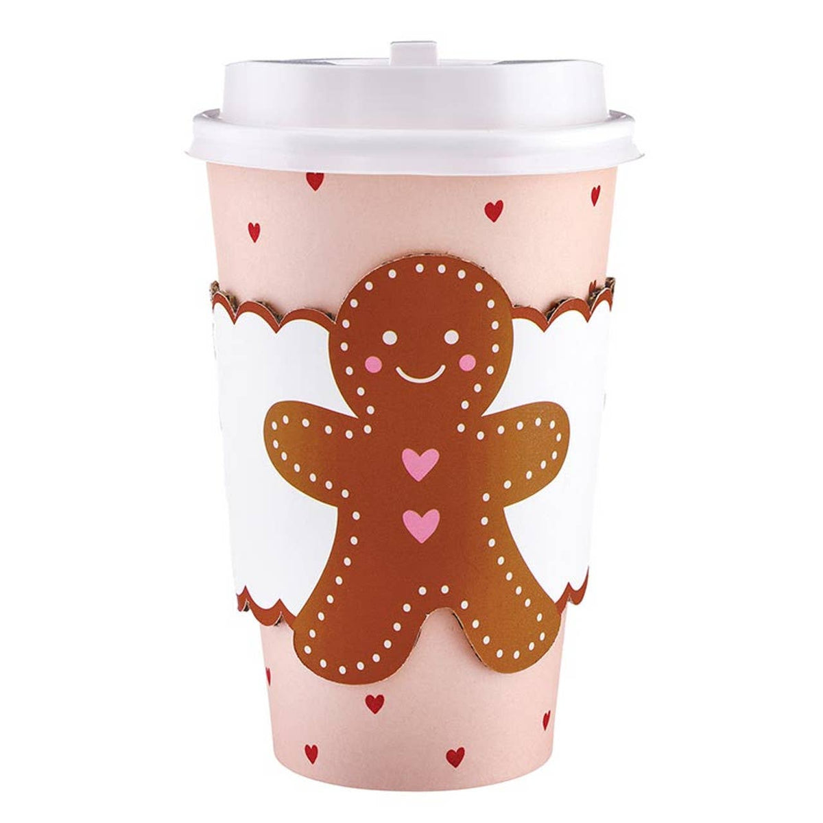 Paper To-Go Cups - Gingerbread Man - 8ct