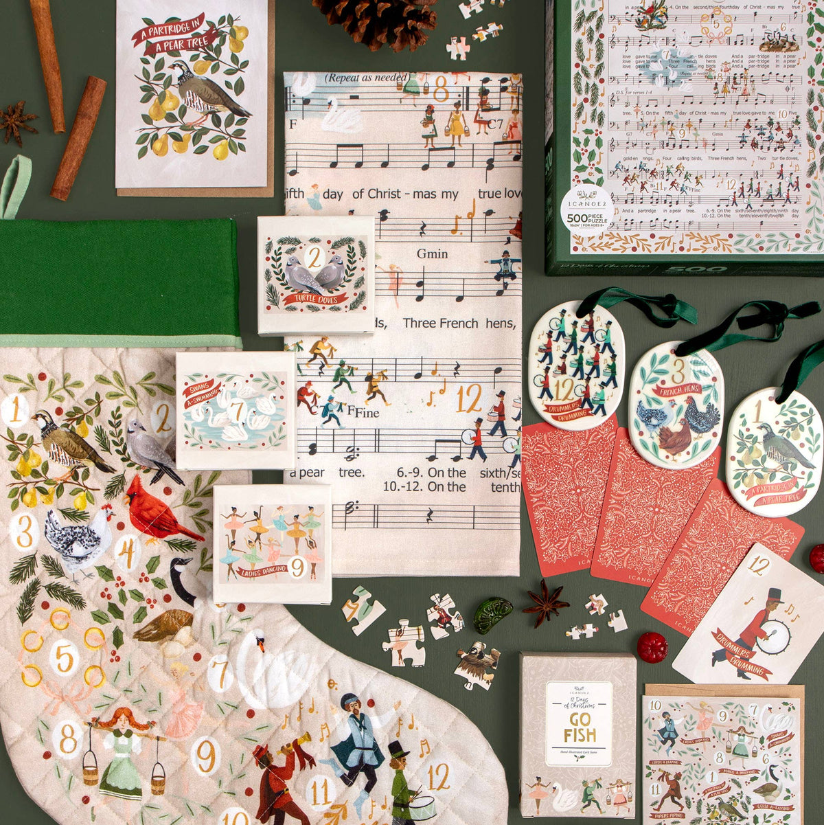 12 Days of Christmas Music - 500 Piece Jigsaw Puzzle