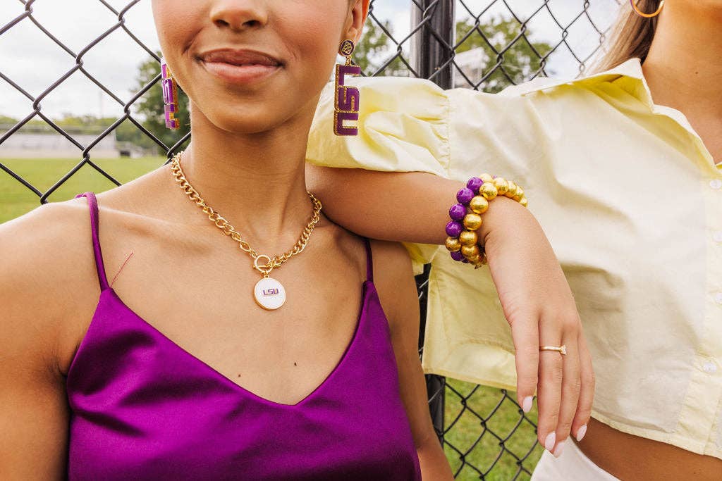 LSU Logo  Necklace