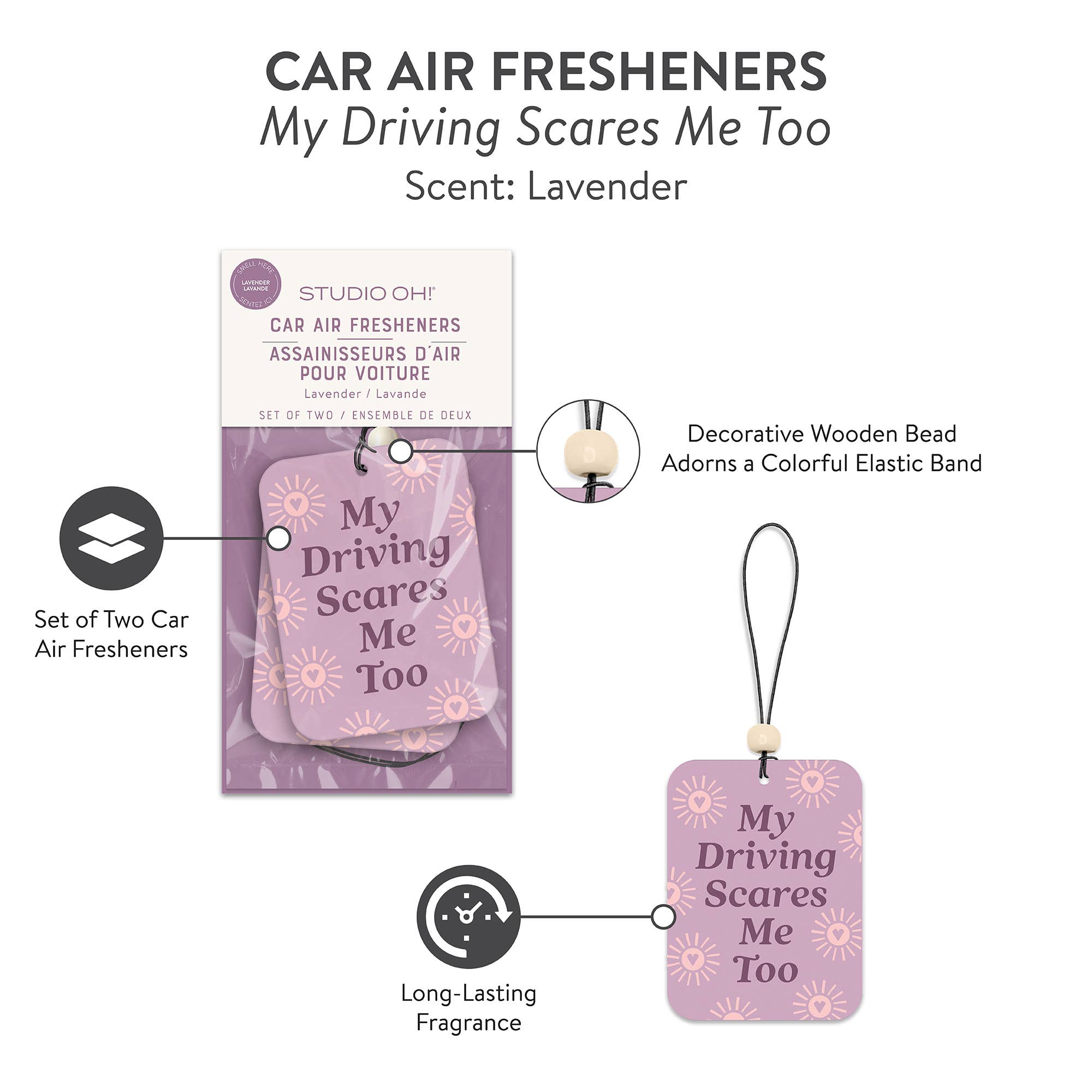My Driving Scares Me Too Car Air Freshener