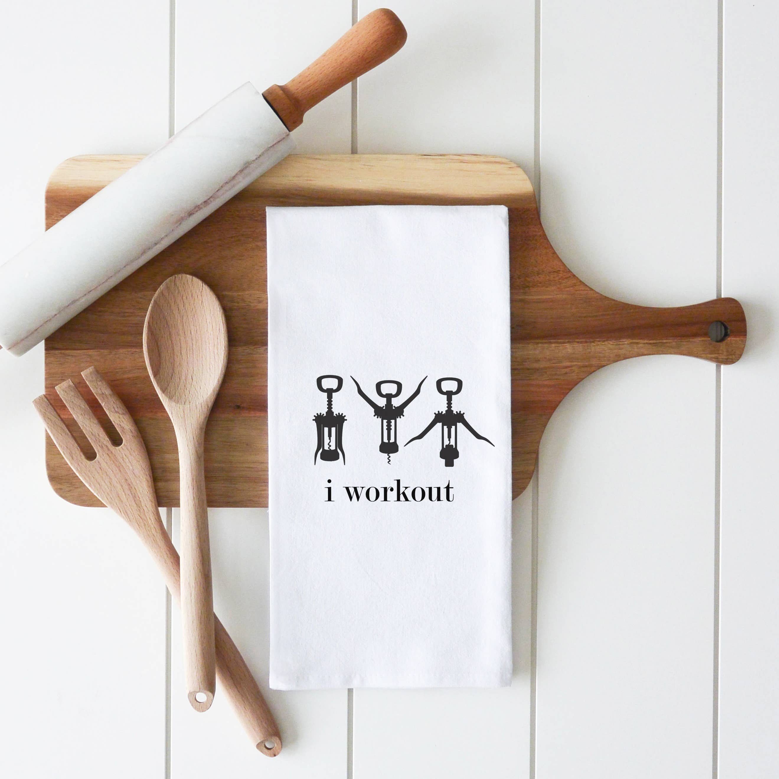 I Workout Tea Towel