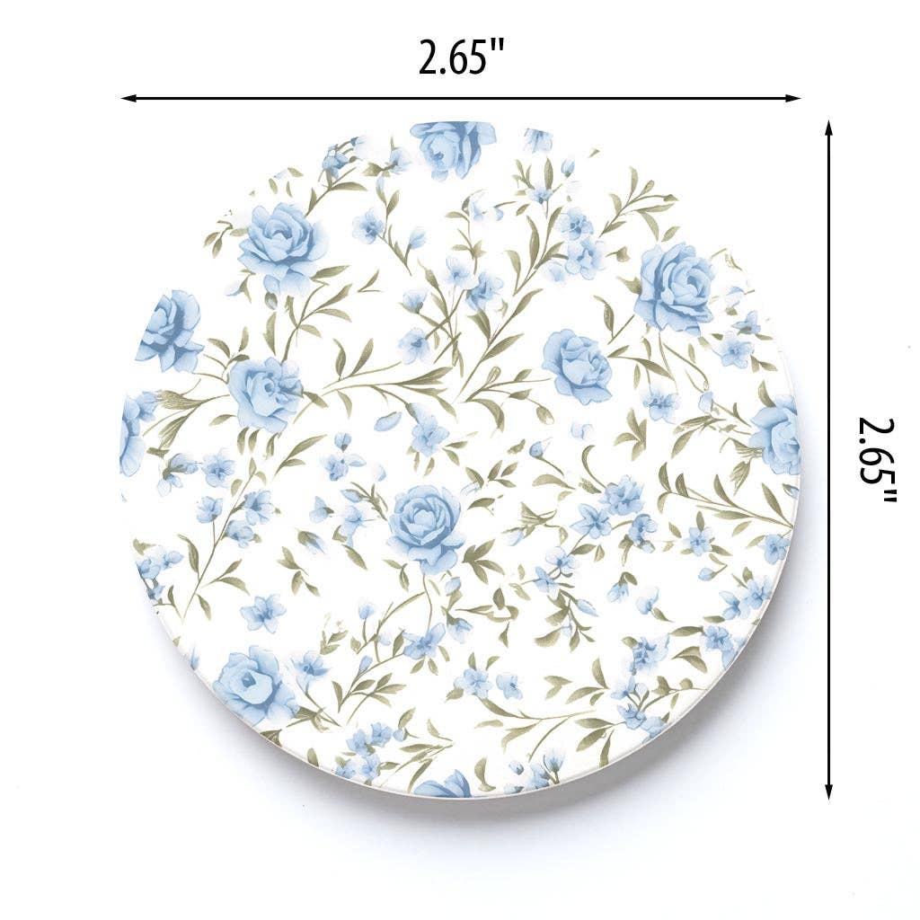 Floral Pattern Chinoiserie Car Coaster