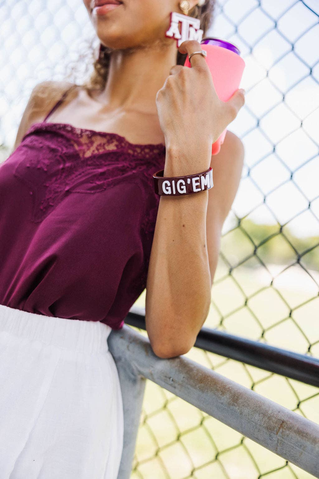 Maroon GIG’EM Cuff