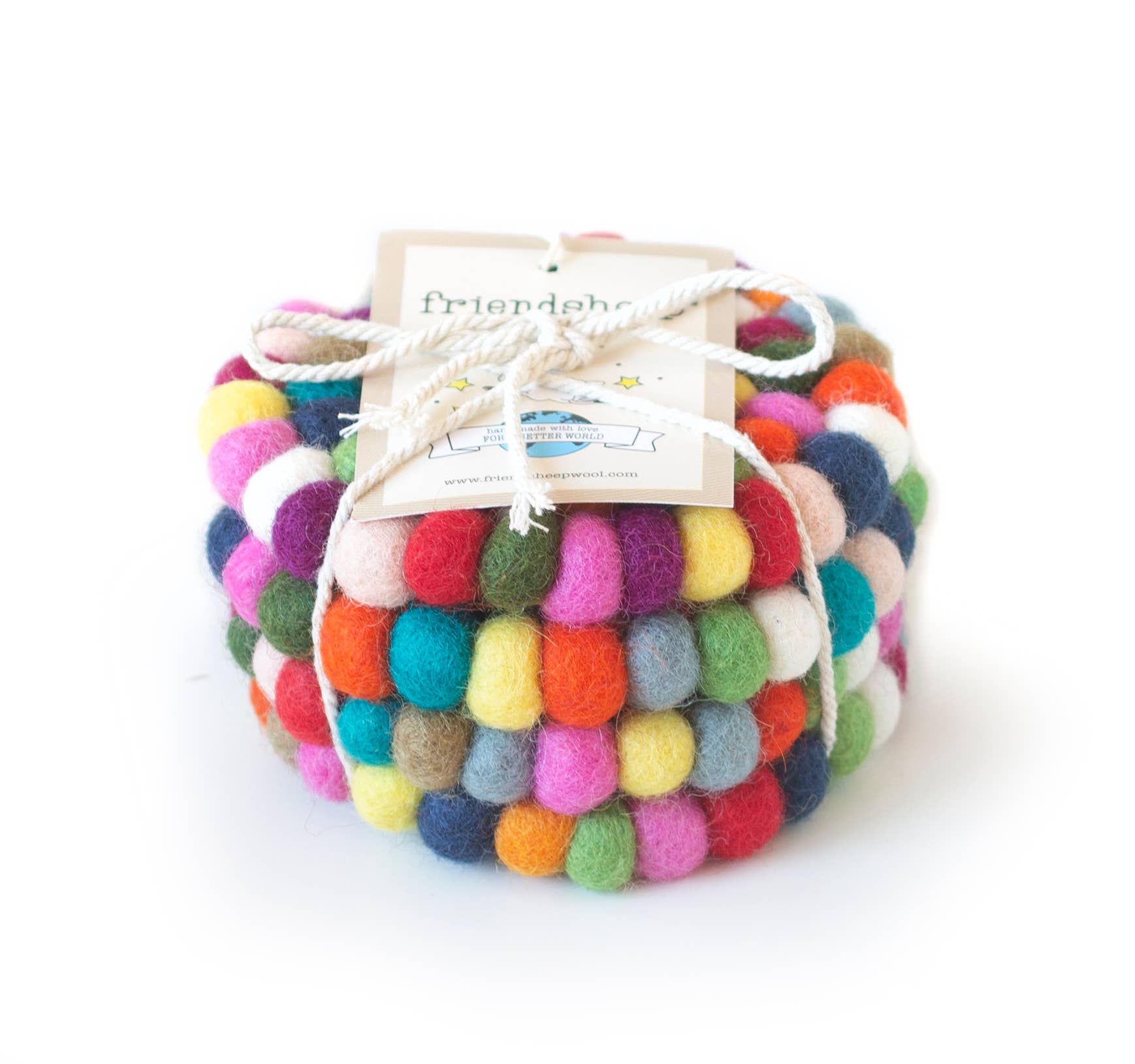 Boho Eco Coasters and Trivet