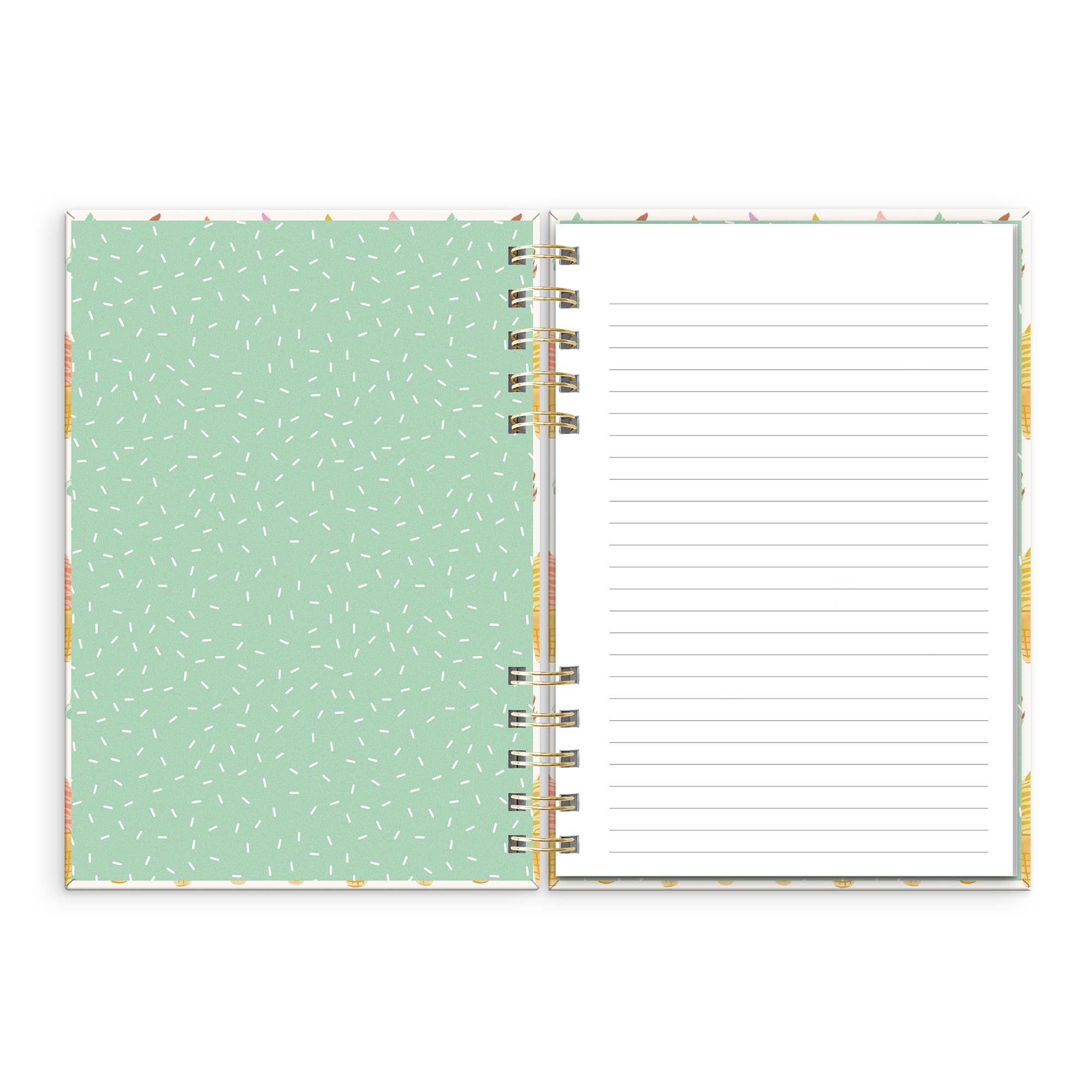 Cool & Creamy Harper Split-Spiral Notebook & Pen Set