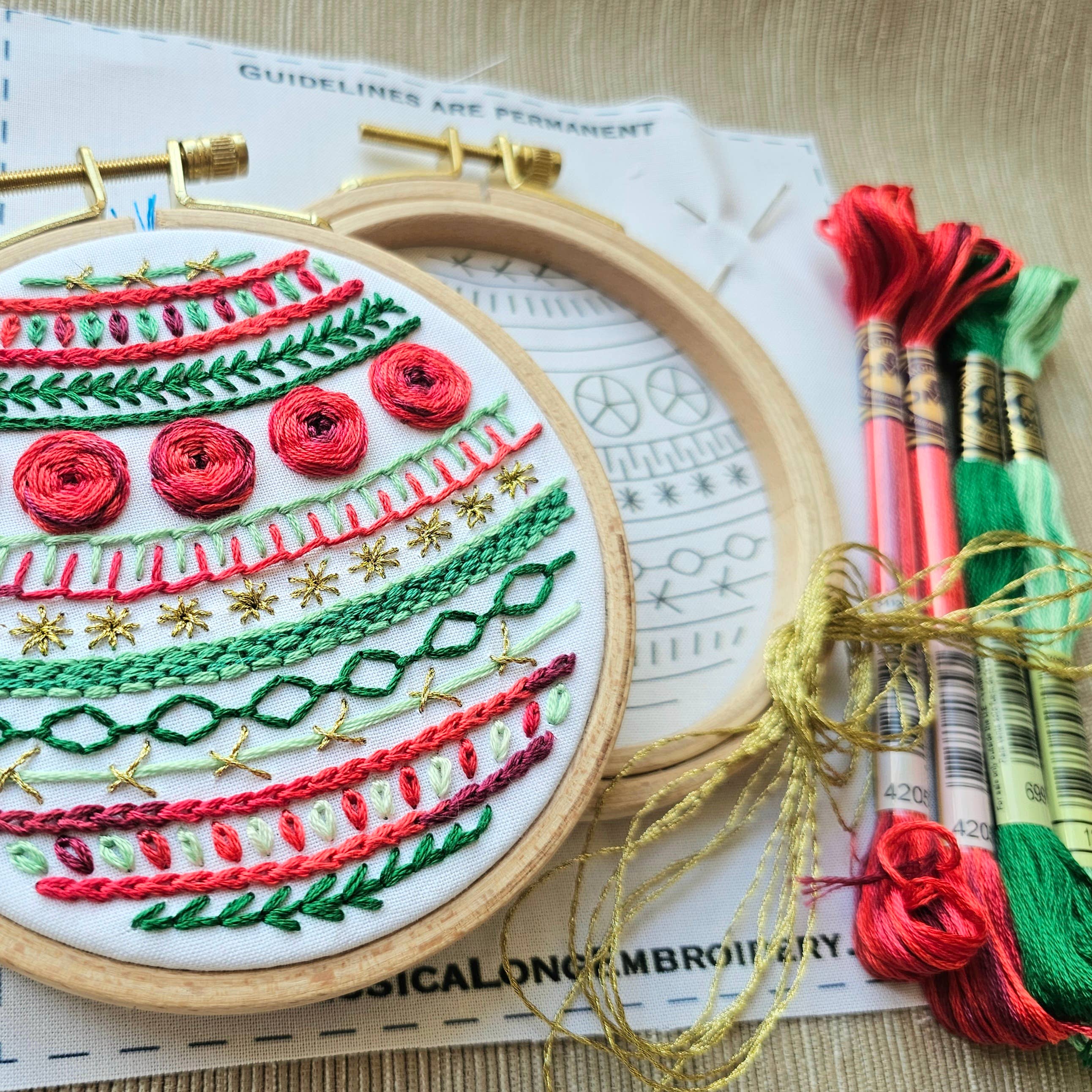 "Deck the Halls" holiday ornament kit