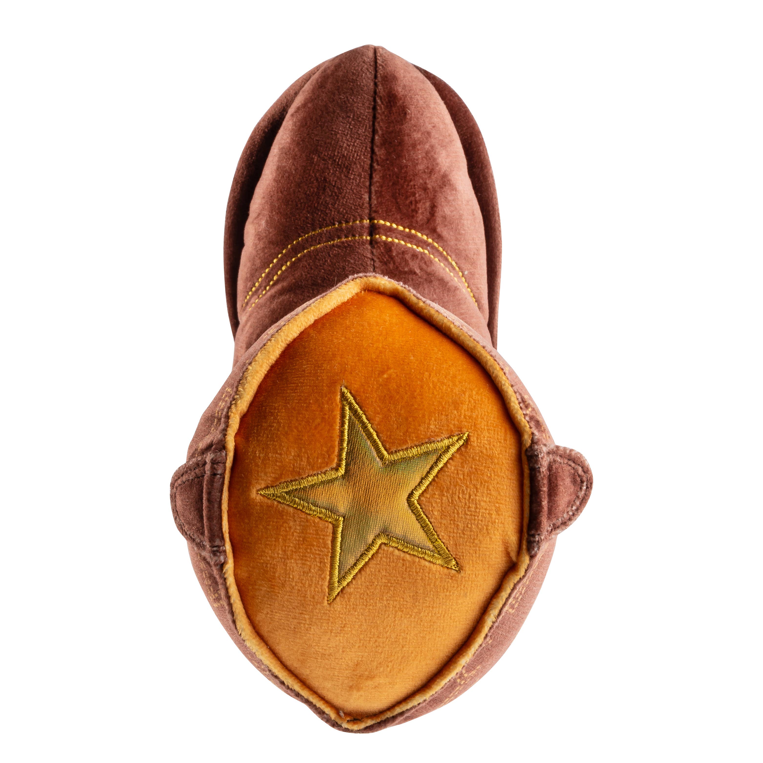 Brown Western Cowboy Boot  | Squeaker Dog Toy
