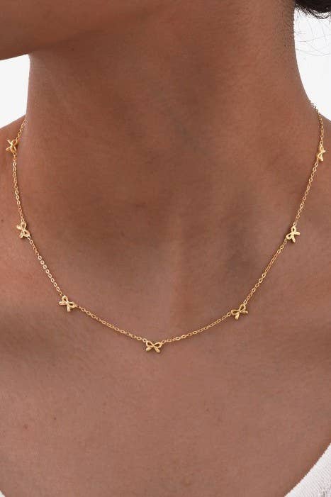 Tiny Bow Necklace