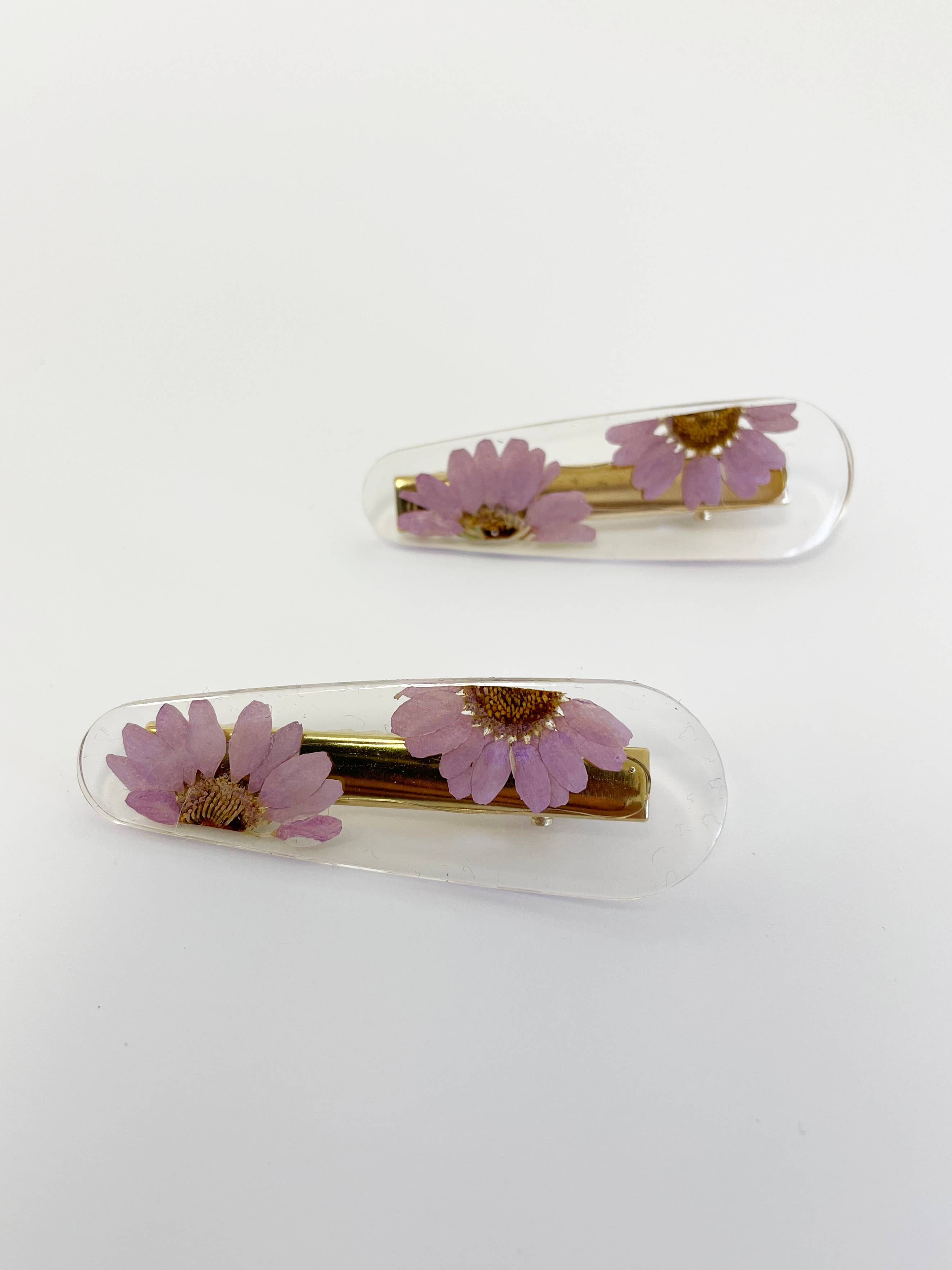 Flower Hair Clip - Real Pressed Flowers