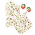 Pink Botanical Berry Oven Mitt Set