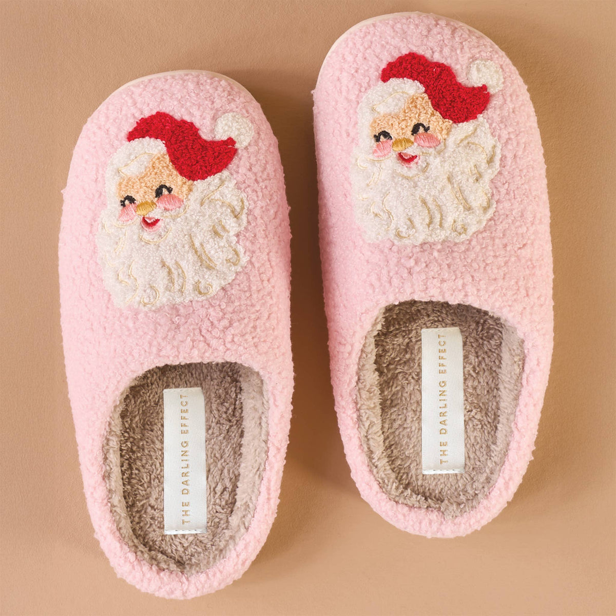 Fuzzy Slippers - Santa